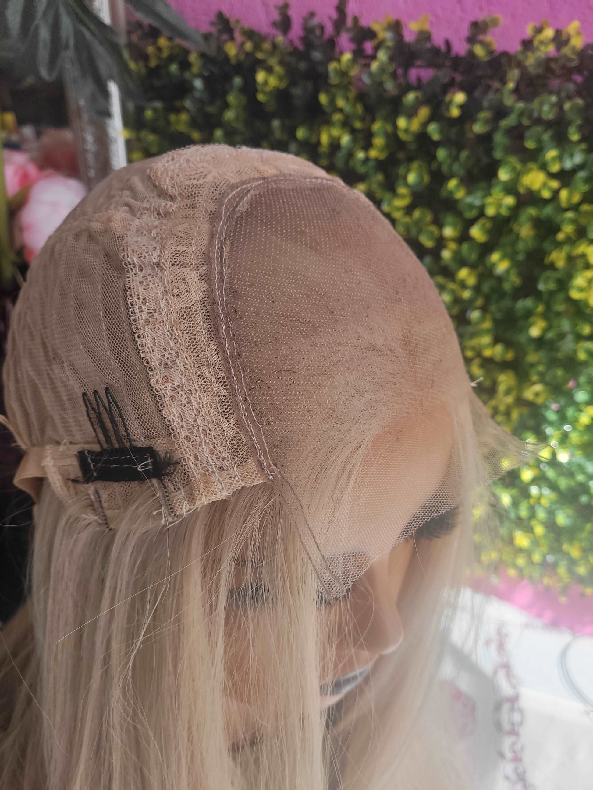 Cool Blond HD closure wig