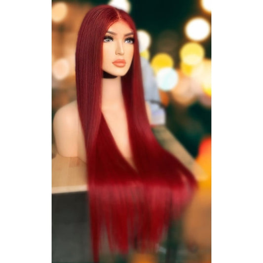 JENNY Fire red -double drawn wig