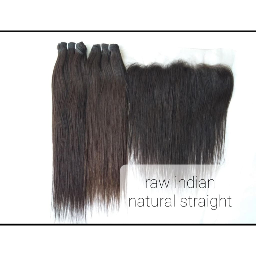 RAW Indian - 12 / Natural straight - Hair